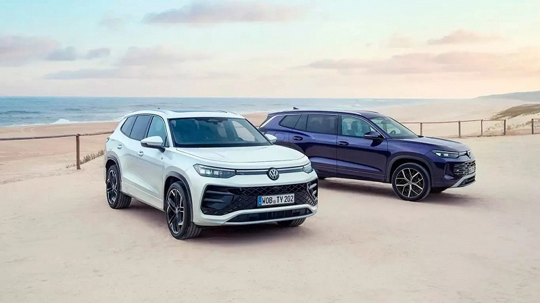 Средний брат Volkswagen Tiguan и Touareg с адаптивной подвеской DCC Pro и поддержкой ChatGPT. Volkswagen Tayron 2025 поступил в продажу в Европе